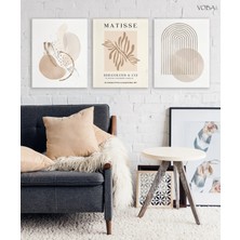 Voba Store 3 Parça Bohem Mdf Tablo Seti