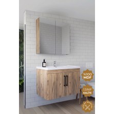 Teta Home Yalova 80 cm Mdf Banyo Dolabı Seti