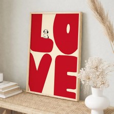 Voba Store Love Yazılı Çerçeve Görünümlü Mdf Tablo-76