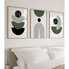 Voba Store Voba Minimal Çerçeve Görünümlü 3 Parça Mdf Baskı Tablo Seti/ Duvar Dekoru