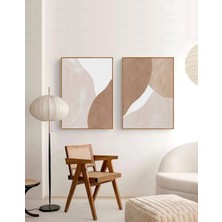 Voba Store 2 Parça Çerçeve Görünümlü Soyut Tablo