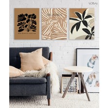 Voba Store 3 Parça Iskandinav Tablo Seti