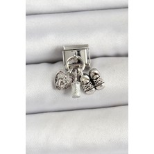 Youday Accessories 316L Çelik Gümüş Renk Bebek Konsept Charm