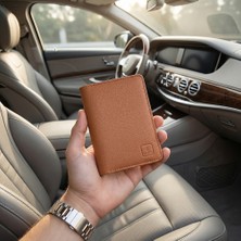 Wiwu Master Passport Wallet Pasaport Rfıd Özellikli Kart ve Sim Bölmeli Pu Deri Cüzdan Kahverengi