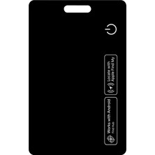Micflip P105 Suya Dayanıklı Ios ve Android Cihazlar Için Wireless Şarj Özellikli Akıllı Kart Siyah
