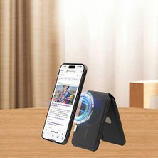Micflip P17 Ios Cihazlara Özel Magnetik Standlı Kartlık Kahverengi