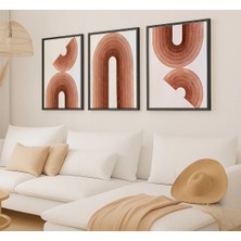 Voba Store 3 Parça Çerçeve Görünümlü Modern Tablo Seti -92