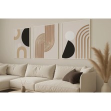 Voba Store 3 Parça Çerçeve Görünümlü Dekoratif Tablo