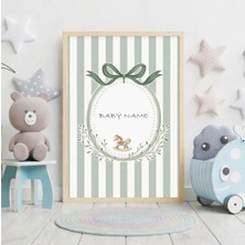 Voba Store Kişiselleştirilmiş Çocuk Odası Özel Isimli Çerçeve Görünümlü Mdf Tablo -82