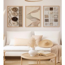 Voba Store Çerçeve Görünümlü Minimal Dekoratif Mdf Tablo Seti -143