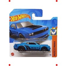 Hot Wheels 2018 Dodge Challenger SRT Demon Mavi Metalik Araç Metal Gövde Ölçekli Koleksiyonluk Model