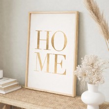 Voba Store Home Yazılı Çerçeve Görünümlü Modern Mdf Tablo-74
