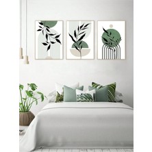 Voba Store 3 Parça Çerçeve Görünümlü Dekoratif Tablo Seti