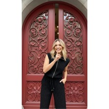 Modal Taşlı Fermuarlı Takım