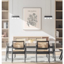 Voba Store Büyük Boy Floral Mdf Tablo