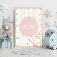 Voba Store Özel Isimli Kişiselleştirilebilir Çocuk Odası Çerçeve Görünümlü Mdf Tablo-84