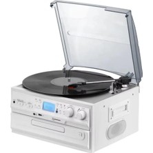 Newdaki Nostaljik Pikap CD Çalar Bluetoothlu Kumandalı Radyo Mp3 USB 33-45-78 Lik Plaklar