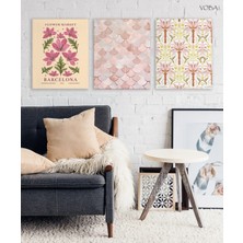 Voba Store 3 Parça Bitki Mdf Tablo Seti