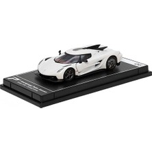 PosterCars Hyper Car Koenigsegg Jesko Absolut Crystal White - League Collection 1/64 Model Araba