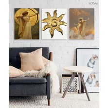 Voba Store 3 Parça Mitolojik Mdf Tablo Seti