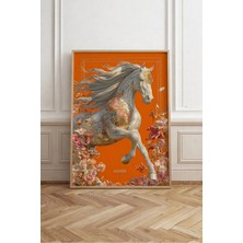 Voba Store Voba Çerçeve Görünümlü At Konseptli Modern Mdf Tablo-93