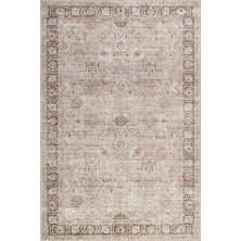 Halımax Atelier 504 Soft Greige Eskitme Vintage Halı Etnik Otantik Yıkanabilir Klasik Salon Oturma Odası Halısı