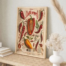 Voba Store Voba Biber Temalı Çerçeve Görünümlü Mutfak Için Mdf Tablo -65