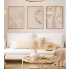 Voba Store Vob Store Çerçeve Görünümlü Minimal Dekoratif Yazılı Mdf Tablo Seti -151