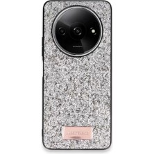 TeknoKapsül Onegif Redmi A3 4g Bright Simli Kapak - Gümüş