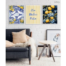 Voba Store 3 Parça Dolce Vita Mdf Tablo Seti
