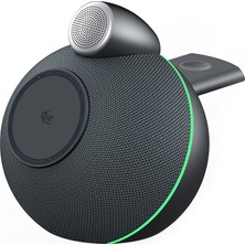 Wiwu WI-G042 Qi2 Şarj Teknolojili 25W Kablosuz Şarj Standı Bluetooth Speaker Hoparlör Özellik Siyah