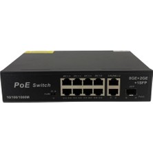 Longline LNG3038GE 8 Port Gigabit Poe Switch 2x Gigabit Uplink 1x Sfp Yönetilebilir Ethernet Switch