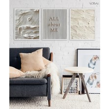 Voba Store 3 Parça Modern Mdf Tablo Seti