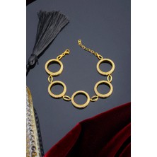 Innuendo Jewelry 925 Ayar Gümüş Beşli Çeyrekli Bileklik