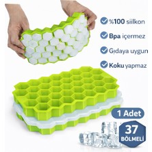 Evolis Kitchen Petek Şekilli Silikon Buzlukluk 37LI Kokteyl Meyve Dondurma-Çikolata Buz Kalıbı