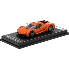 PosterCars Hyper Car Koenigsegg Jesko Absolut Sweat Mandarin - League Collection 1/64 Model Araba