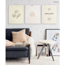 Voba Store 3 Parça Boho Mdf Tablo Seti