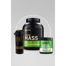 Optimum Nutrition Serious Mass Muz Aromalı 2.73KG 8 Servis-On Amino Energy Limon & Lime 270G 30 Servis 2'li Set