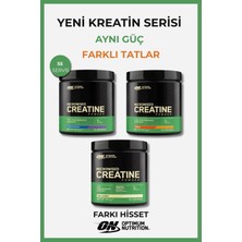 Optimum Nutrition Kreatin Monohidrat 3lü Set Mavi Ahududu Portakal Aromasız 55 Servis Sporcu Performans Destekleyici