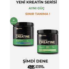 Optimum Nutrition Kreatin Seti Blue Raspberry Aromalı ve Aromasız 55 Servis Mikronize Toz