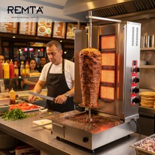 Remta 4 Radyanlı Döner Ocağı Alttan Motorlu Gazlı Ce Belgeli D08(A)
