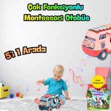 Vardem Piyanolu Şekil Eşleştirme Öğrenme Otobüsü – Işıklı Müzikli Montessori Gelişim Oyuncağı (18+ Ay)