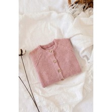 Cigit Links Triko Hırka 1-8 Yaş Pudra Pembe