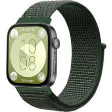 KSB Store Huawei Fit 4 Hasırlı Cırtcırtlı Kordon - Koyu Yeşil