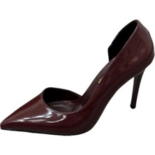 Erva'nın Butiği Bordo Rugan ( Lily) Kadın Stiletto