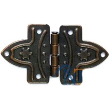 Pileli Store Yonca Menteşe - Küçük 18X31 Mm, Antik, 100 Adet