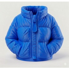 KLC Tasarım Şişme Mont Tasarımlı Yüksek Kaliteli 3D Baskı Kalemlik || 8,5 cm Yükseklik