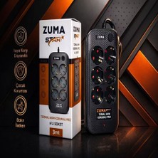 Zuma  6'lı  Akım Korumalı Priz 3mt