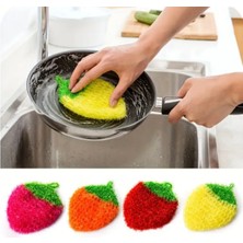 Bulut 2 Adet Parlak Renkli Meyve Şeklinde Çizmez Sünger Bulaşık Bezi