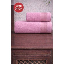 Mela Home Meltem 2'li Banyo Havlu Seti Hamam Takımı- El ve Yüz Havlusu- Çeyiz - Hediyelik 100% Pamuk